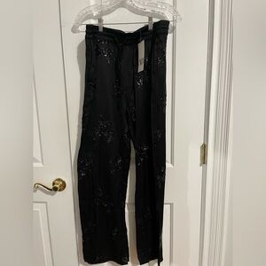 Zara Black Sequin Women's Joggers